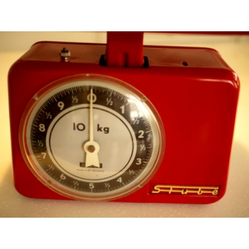 紅色德國1950年代古董秤