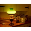 德國古董陶瓷玻璃復古綠燈