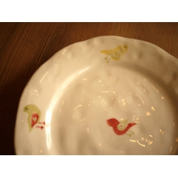 葡萄牙米黃色陶瓷小圓盤