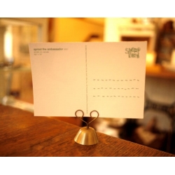 日本銅製留言名片卡片夾