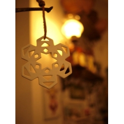 日本米白陶瓷雪花皮革杯墊吊飾3款