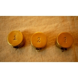 日本銅製123乳牙飾品置物盒(圓)