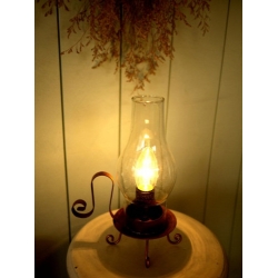 日本古銅色復古燭台式桌燈