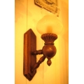 歐洲古董橡木壁燈