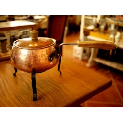 瑞士老銅鍋湯鍋(含架)