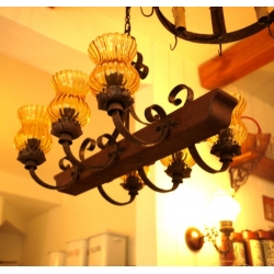 西班牙鄉村古董燈船型六燈