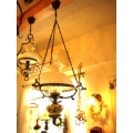 比利時古董手繪裂紋陶瓷吊燈